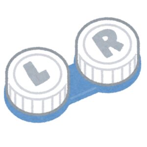 コンタクトケースのイラスト