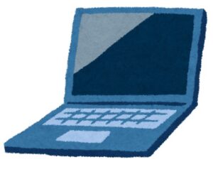 ノートパソコンのイラスト